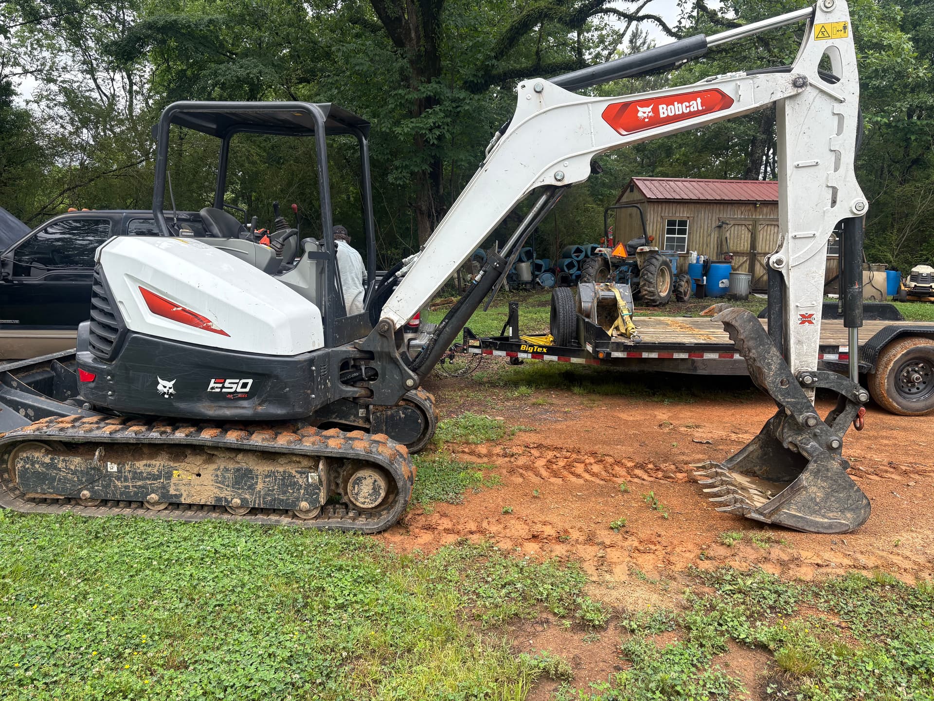 Bobcat E50 Loaded Up and Ready for the Next Job image